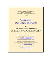 HEIDEGGER ET LA LANGUE ALLEMANDE - Les Classiques des ...