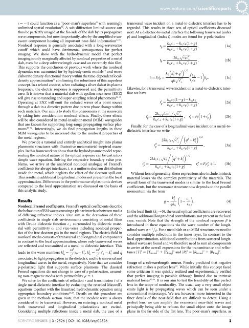 Perfect imaging, epsilon-near zero phenomena and ... - Orbit