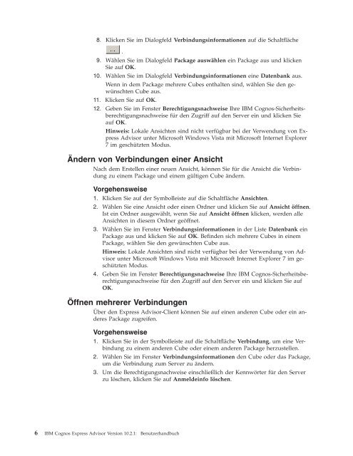 IBM Cognos Express Advisor Version 10.2.1: Benutzerhandbuch