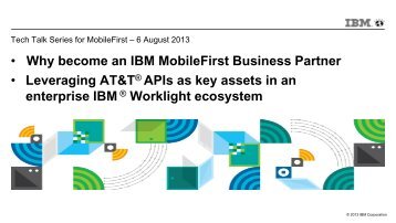 5. AT&T API adapters for IBM Worklight