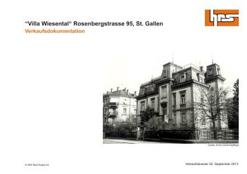 “Villa Wiesental“ Rosenbergstrasse 95, St. Gallen - Saiten
