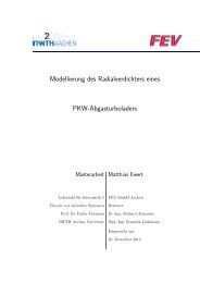 Modellierung des Radialverdichters eines PKW-Abgasturboladers