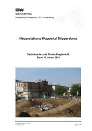 PBK Controllingbericht 1/2014 - Stadt Wuppertal