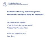Peer Review - Ärztekammer Niedersachsen