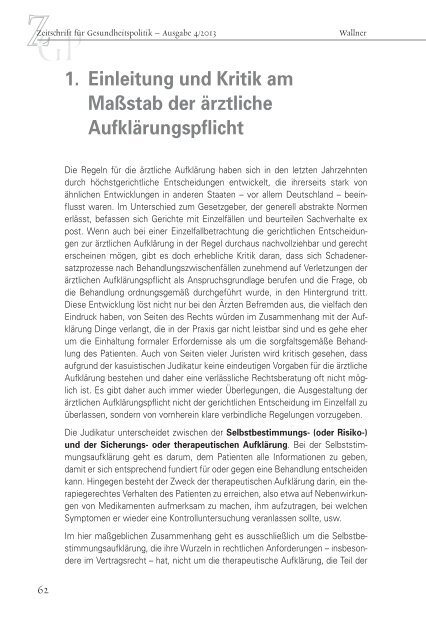 eitschrift für Gesundheitspolitik eitschrift für Gesundheitspolitik