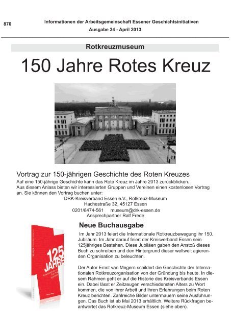 INFO34-2013 - Arbeitsgemeinschaft Essener Geschichtsinitiativen