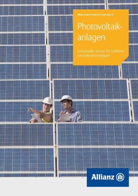 Photovoltaik- anlagen - Allianz Global Corporate & Specialty