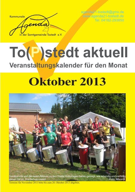 Oktober 2013 - Kommunale Agenda 21 in der Samtgemeinde ...