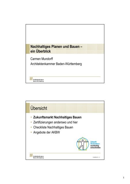 Herunterladen (PDF, 1099 KB) - Architektenkammer Baden ...