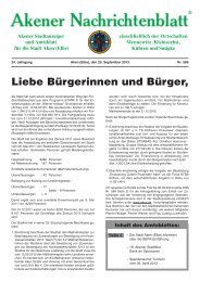 Ausgabe 586 vom 20.09.2013 - Stadt Aken (Elbe)