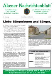 Ausgabe 576 vom 03.05.2013 - Stadt Aken (Elbe)