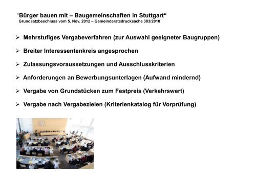 Baugemeinschaften in Stuttgart