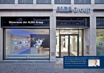 Dokumentation ALBA Showroom Berlin - ALBA Group