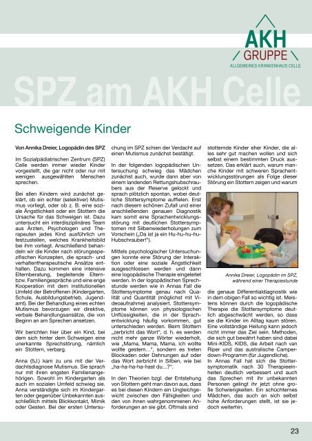 aus unserer Klinik für unsere Partner im Gesundheitswesen