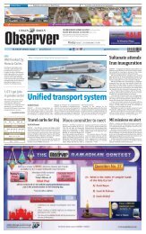 Unified transport system - Oman Daily Observer