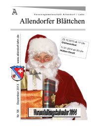 Dezember 2013 - Allendorf / Lahn
