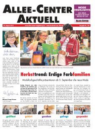 Herbsttrend: Erdige Farbfamilien - Allee-Center Magdeburg