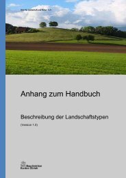 Landschaftstypen Beschreibung - Amt für Landschaft und Natur