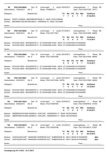 Katalog - ALPINETGHEEP