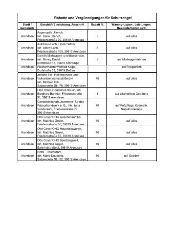 2013-12-03 Rabattliste Schutzengel.rtf - Altmarkkreis Salzwedel