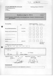 ISEK Bernburg Sitzung am 05.03.2014 - Öffentliche Beschlussvorlage-Nr.995-14 Beschluss