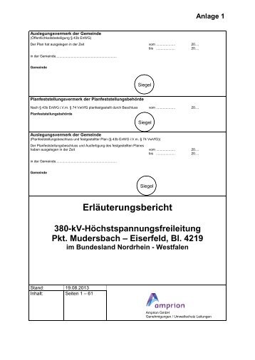 Anlage 1 - Erläuterungsbericht - Amprion