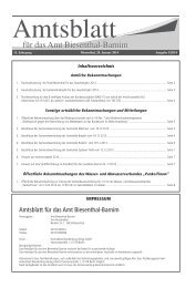 Amtsblatt 01/2014 11. Jahrgang - Amt Biesenthal-Barnim