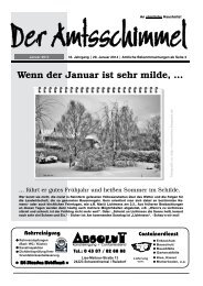 Wenn der Januar ist sehr milde, ... - Amt Preetz Land