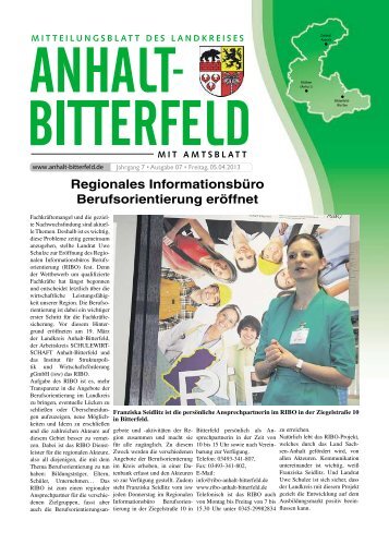 Ausgabe 7 vom 5. April 2013 - Landkreis Anhalt-Bitterfeld