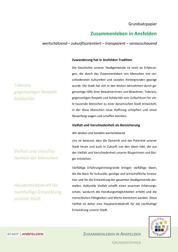 Laden Sie hier das Grundsatzpapier als PDF herunter! - Ansfelden