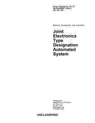 Joint Electronics Type Designation Automated System - Army ...