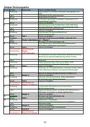 Strömungslehre Zeitplan