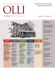 Download Course Schedule (pdf) - Aquinas College