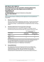 Das BGVR- und BGI-Verzeichnis - bersicht im PDF