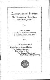 1931-06-07 University of Notre Dame Commencement ... - Archives