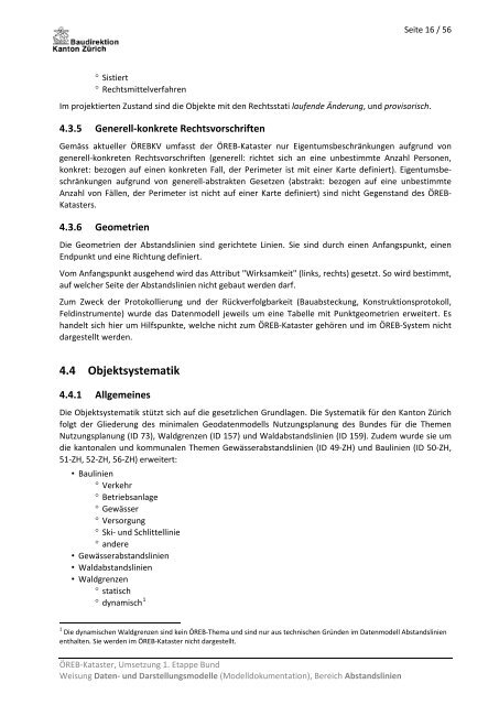 Modelldokumentation Abstandslinien (PDF, 682 kB) - Amt für ...