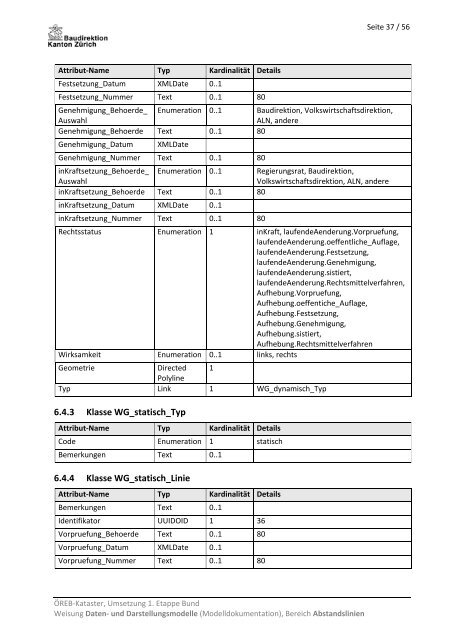 Modelldokumentation Abstandslinien (PDF, 682 kB) - Amt für ...