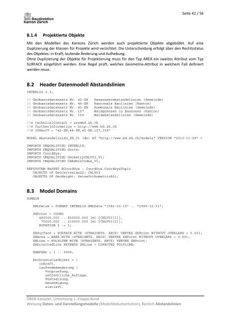 Modelldokumentation Abstandslinien (PDF, 682 kB) - Amt für ...