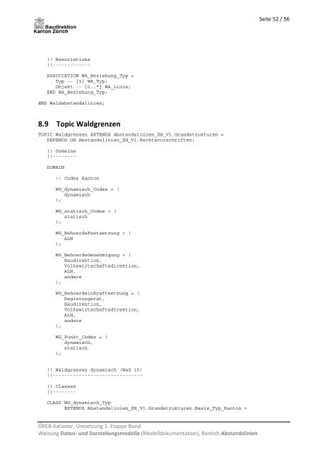 Modelldokumentation Abstandslinien (PDF, 682 kB) - Amt für ...