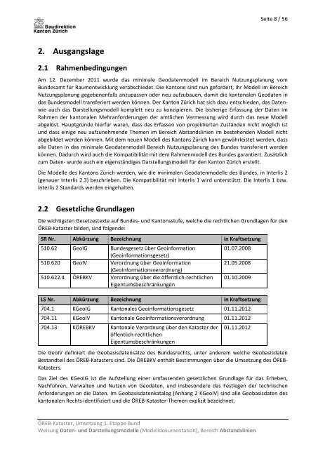 Modelldokumentation Abstandslinien (PDF, 682 kB) - Amt für ...