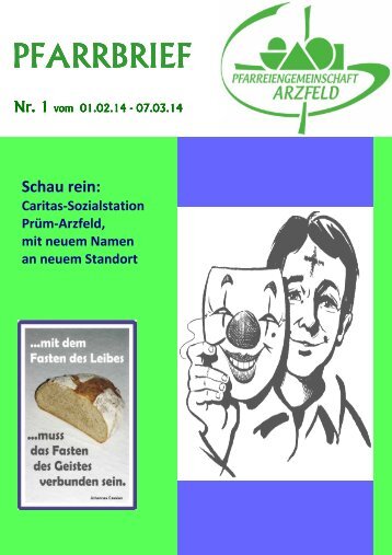 Pfarrbrief Nr 01 vom 01.02.-07.03.2014 - Arzfeld