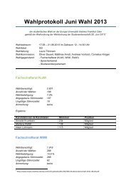 Wahlergebnisse - AStA der Europa-Universität Viadrina