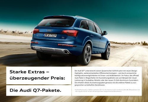 Audi Q7-Pakete