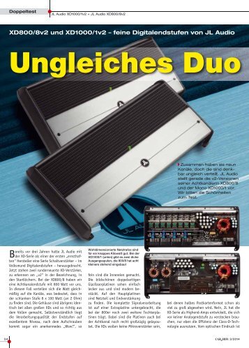 Test in Car & Hifi 2/2014· Note 1,1 - Audio Design GmbH