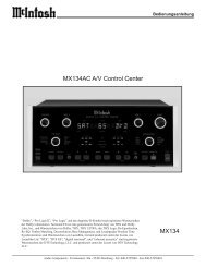 MX134 MX134AC A/V Control Center - Audio Components