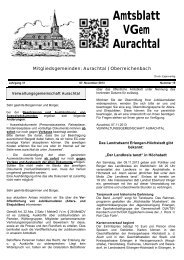 Amtsblatt - 07.11.2013 - Nr. 15 - Aurachtal