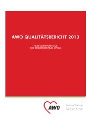 AWO QUALITÄTSBERICHT 2013 - AWO Sachsen-Anhalt