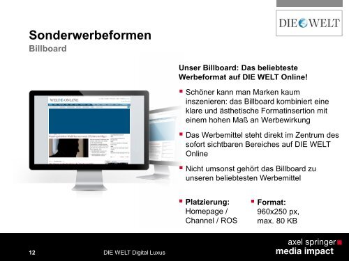 DIE WELT Online - Axel Springer MediaPilot