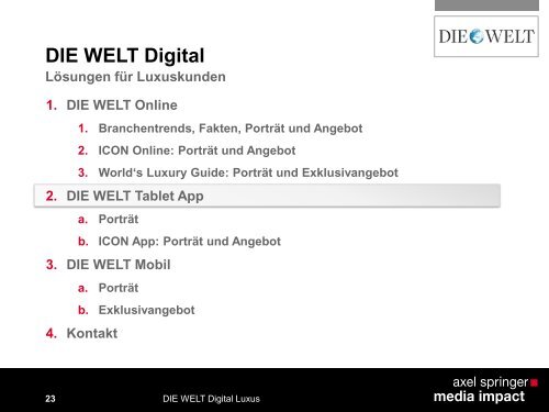 DIE WELT Online - Axel Springer MediaPilot