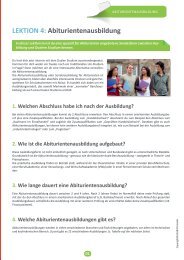 LEKTION 4: Abiturientenausbildung - Azubiyo